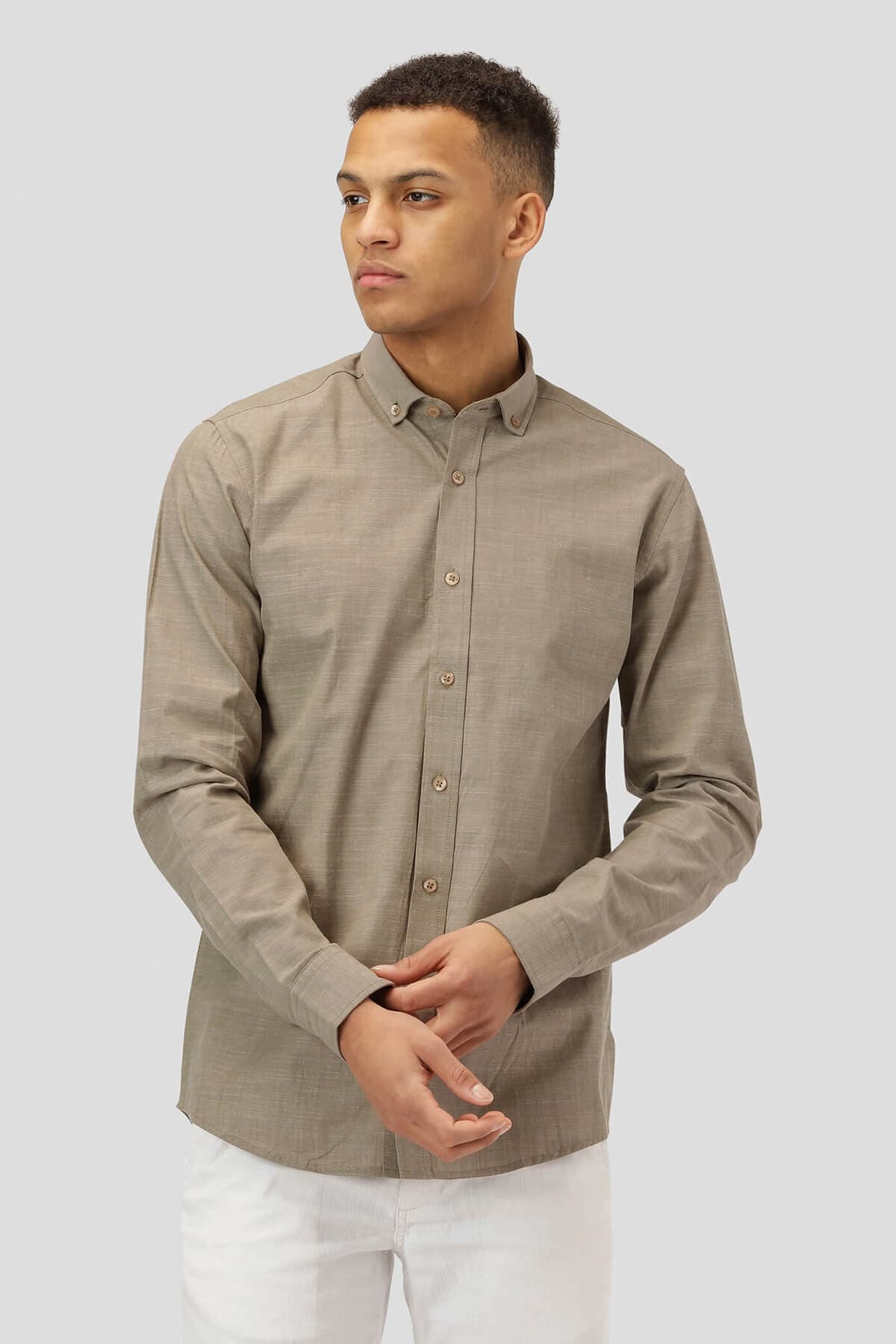 Marcus Πουκάμισο Woody Solid LS