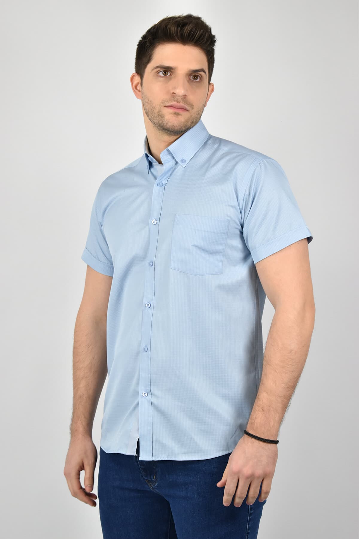 Men's Shirts Leonardo Uomo Blue