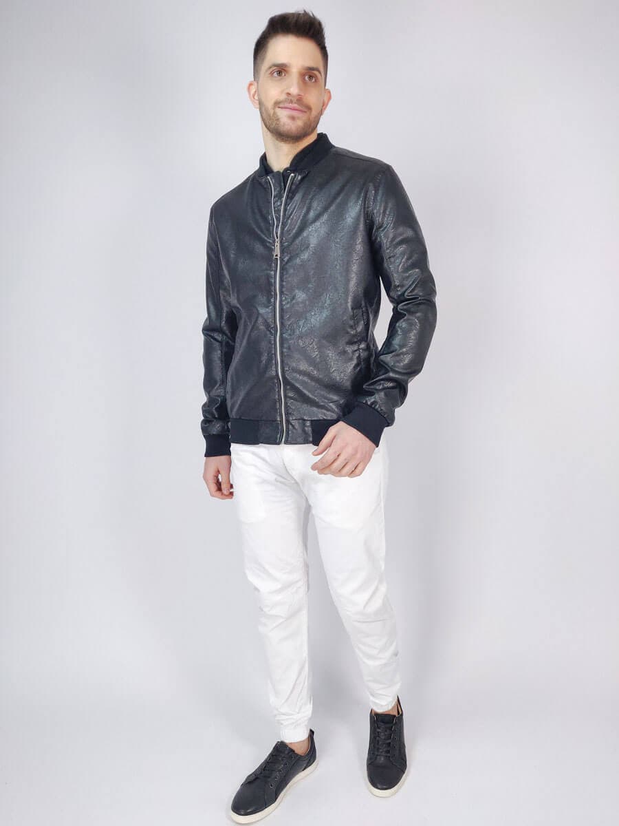 OEM Μπουφάν Δερμάτινο Bomber