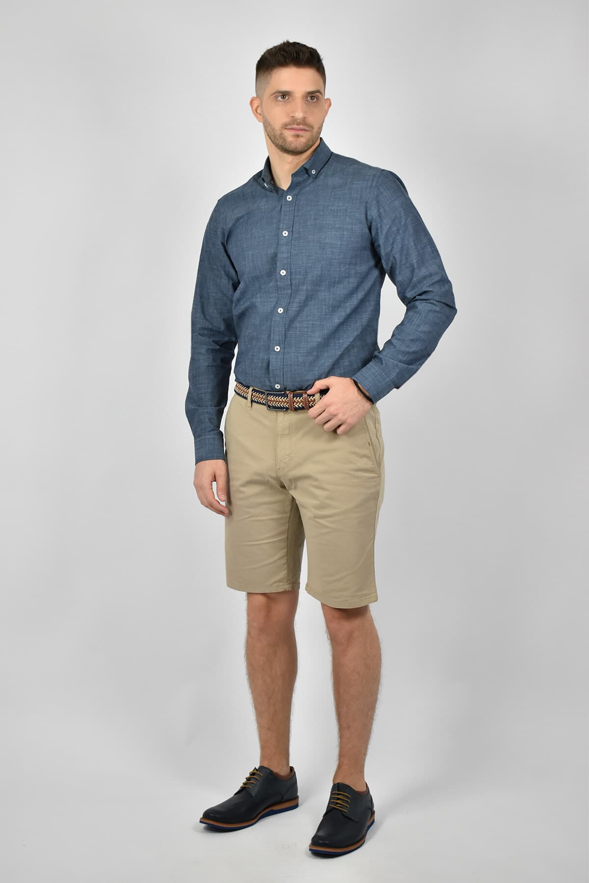 LCDN Βερμούδα Chinos Bari Confort - Μπεζ - Francis 34VF