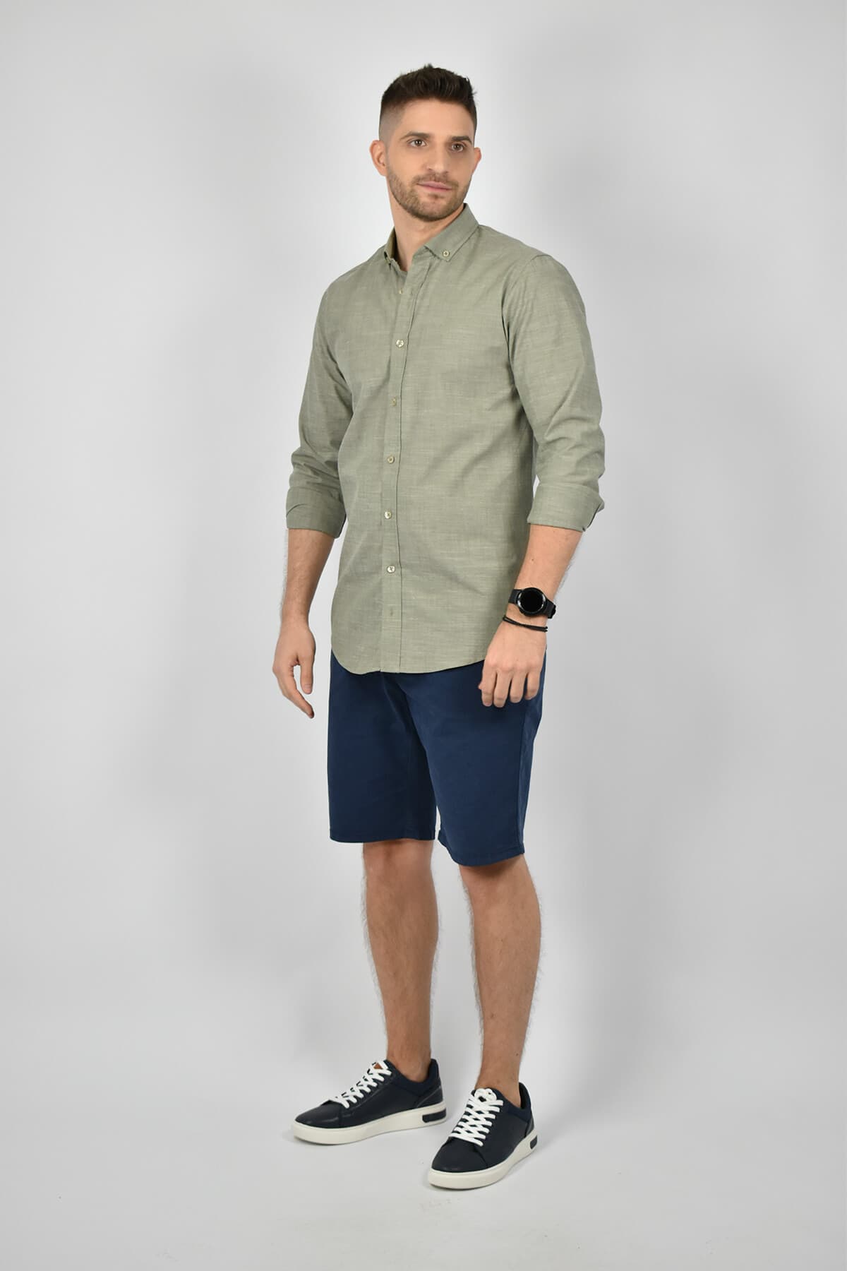 LCDN Βερμούδα Chinos Bari Confort - Σκούρο‌‌ μπλε - Francis 34VF