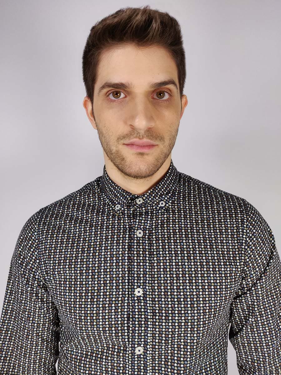 Marcus Πουκάμισο Με Μικροσχέδιο - Σκούρο‌‌ μπλε - 31200164 MINNESOTA