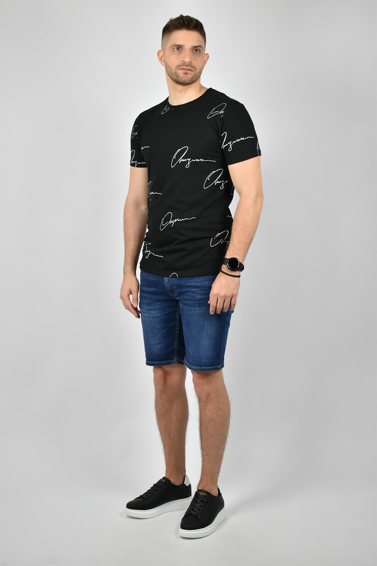 Clever T-Shirt Με Τύπωμα Σε όλη Τη Μπλούζα