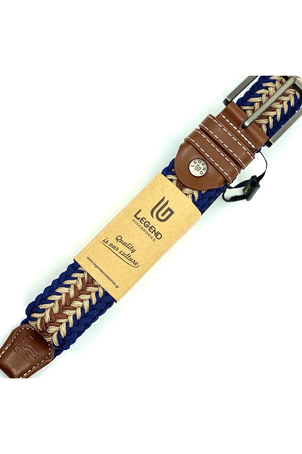 Legend Accessories Ελαστική Με Δερμάτινα Μέρη Ταμπά