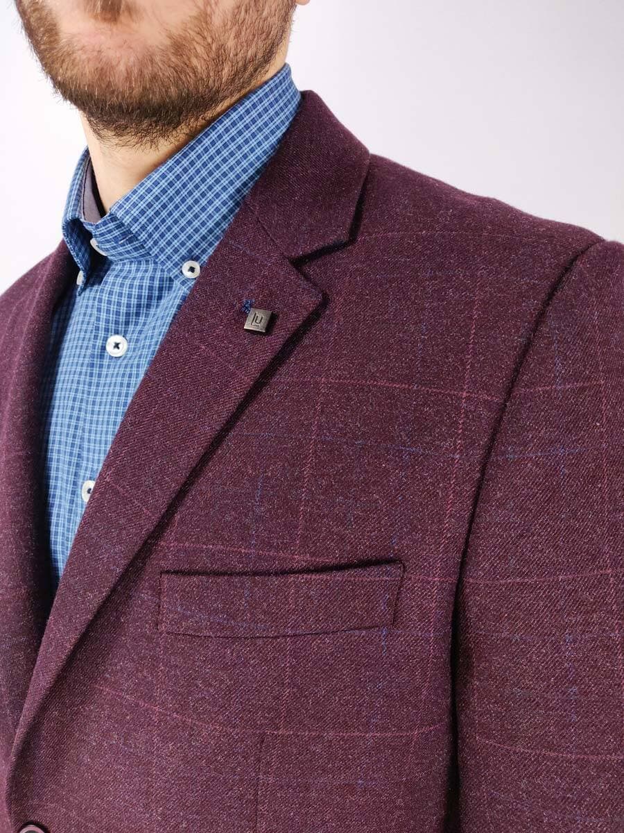 Leonardo Uomo Σακάκι Καρό