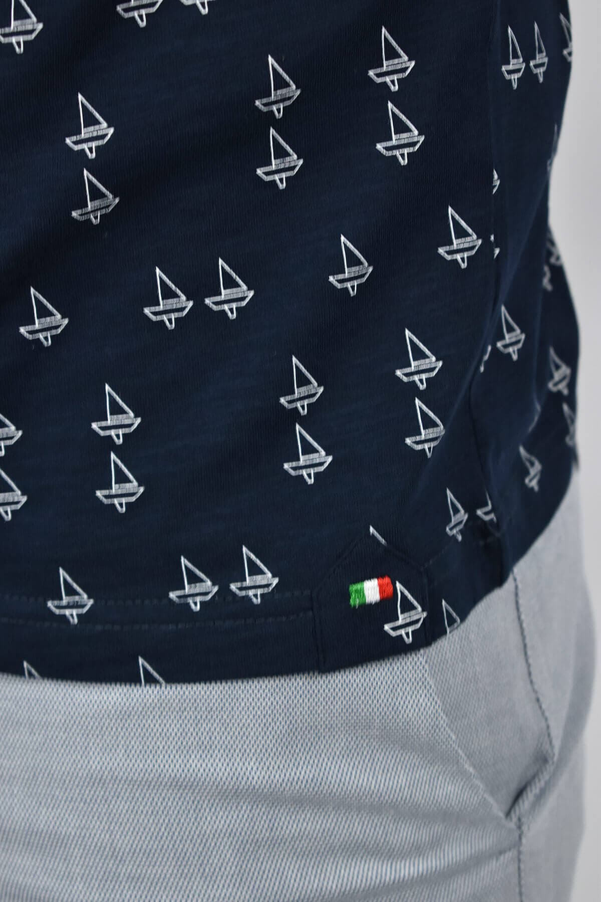 Visconti T-shirt Με Μικροσχέδιο Yacht - Σκούρο‌‌ μπλε