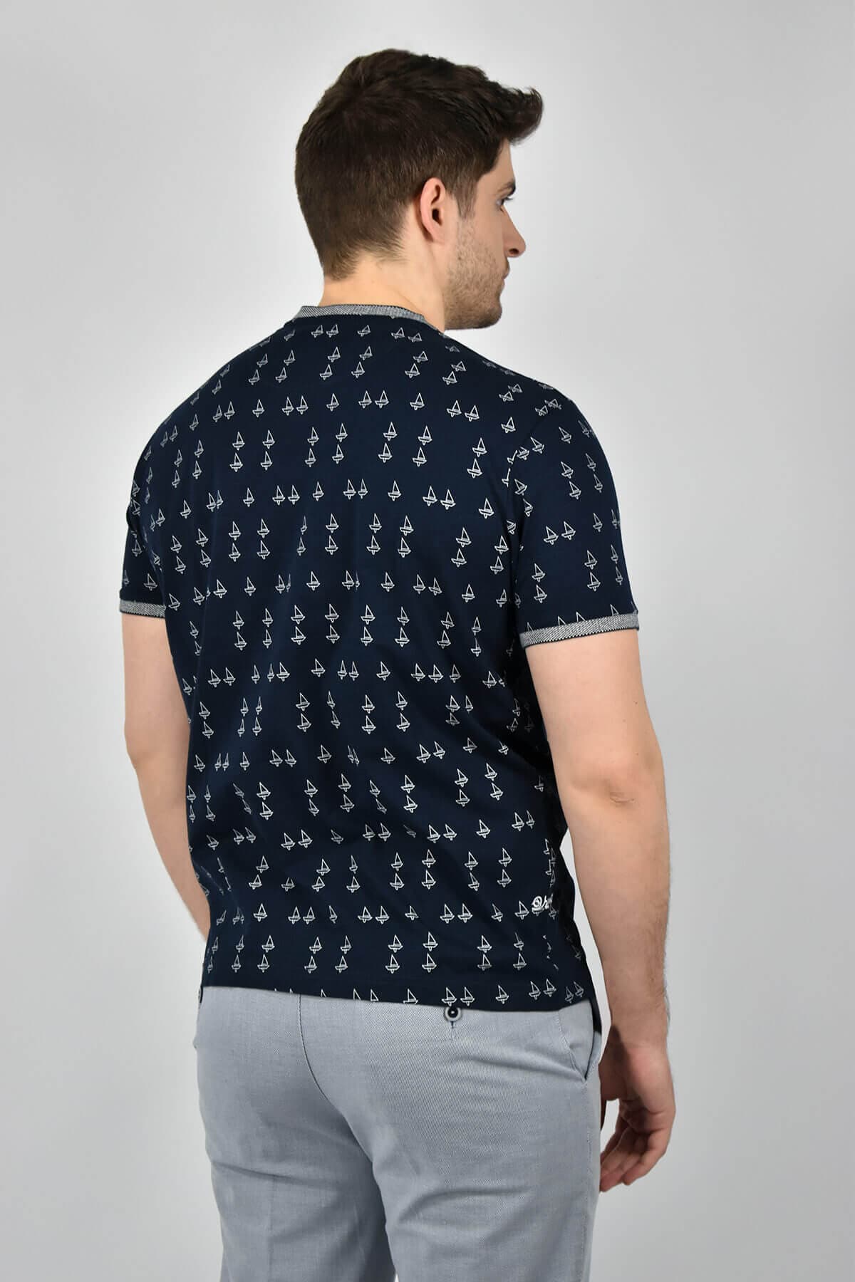 Visconti T-shirt Με Μικροσχέδιο Yacht - Σκούρο‌‌ μπλε