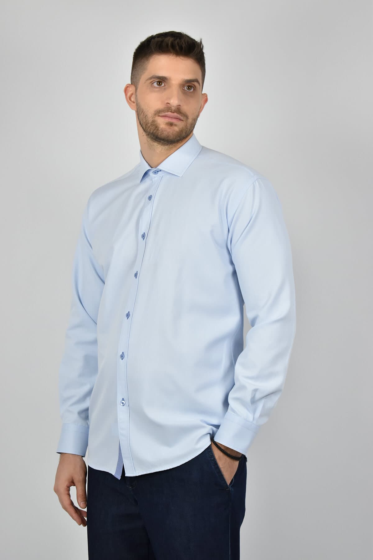 Men's Shirts Leonardo Uomo Gray