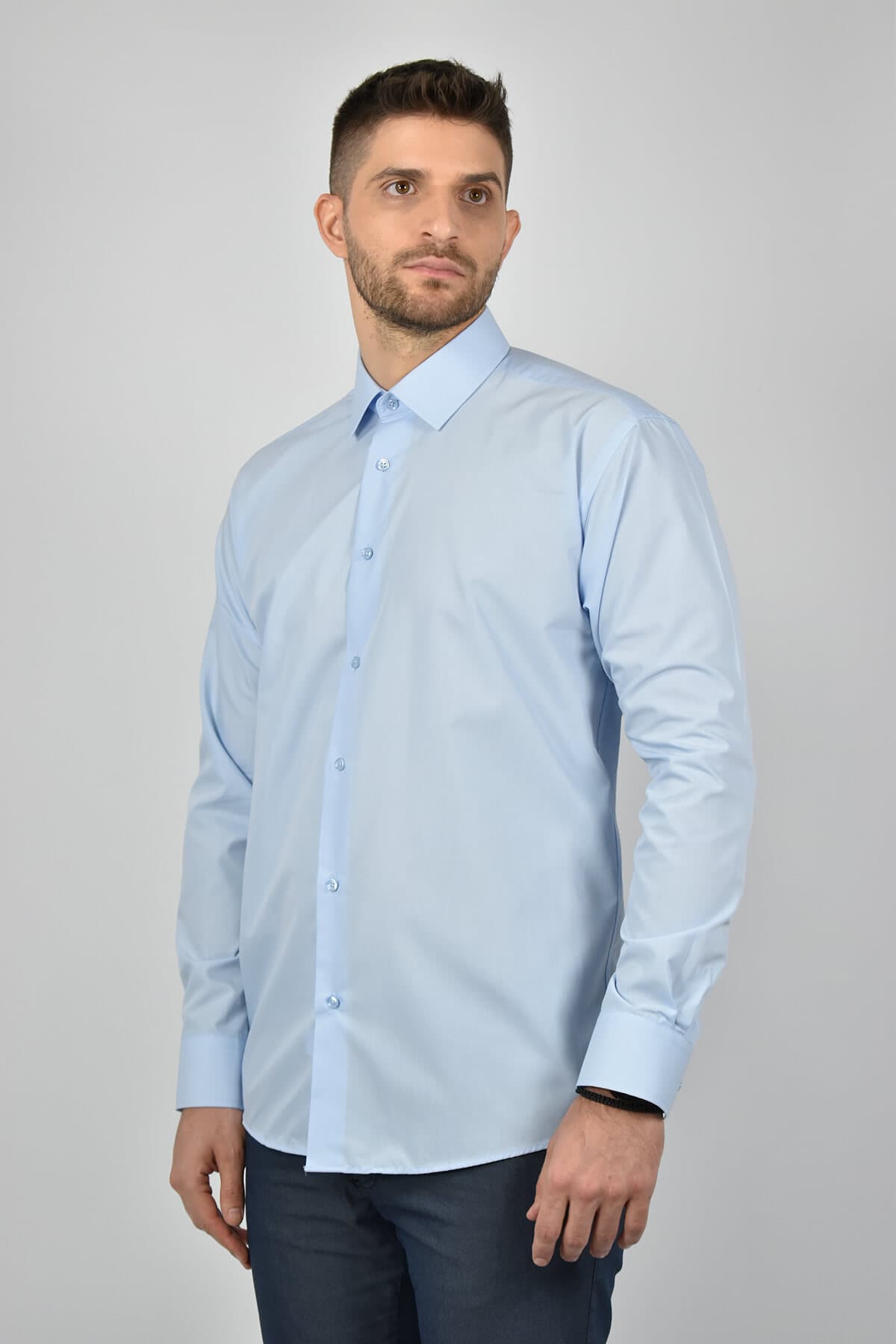 Men's Shirts Leonardo Uomo Blue