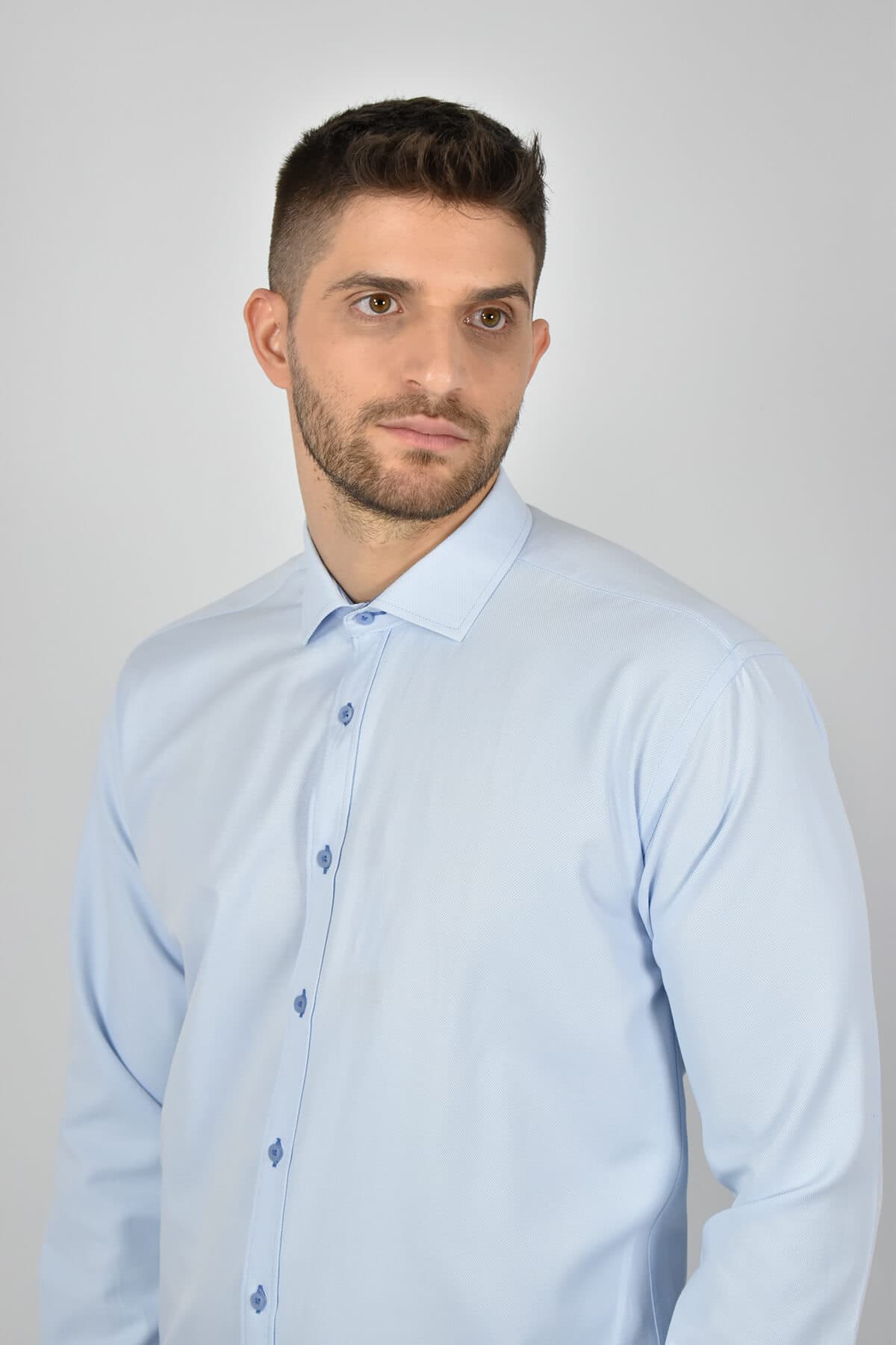 Men's Shirts Leonardo Uomo Blue