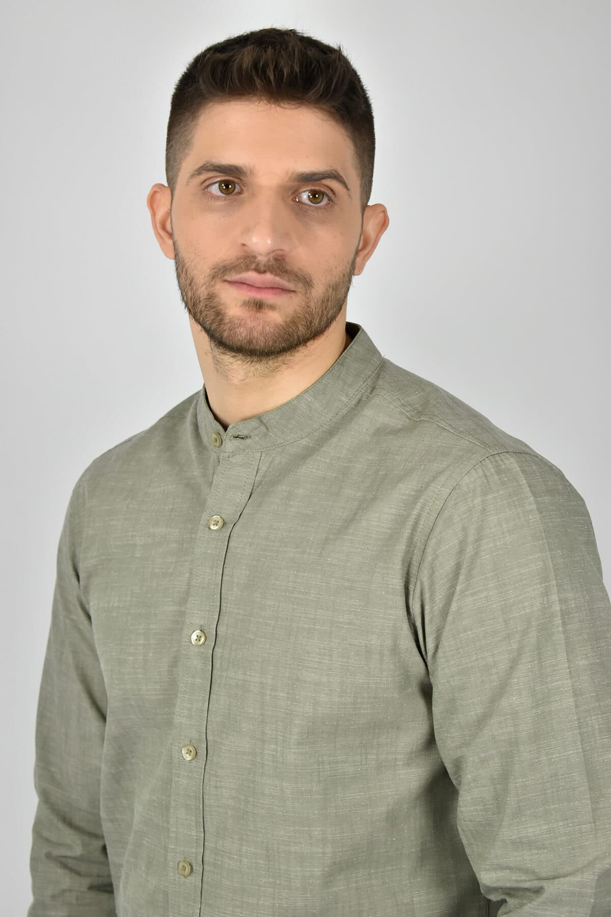 Marcus Πουκάμισο Woody Stand Solid LS