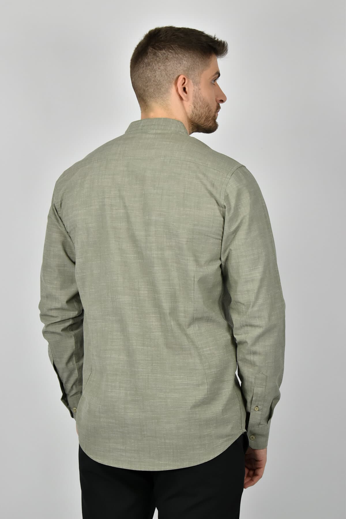 Marcus Πουκάμισο Woody Stand Solid LS