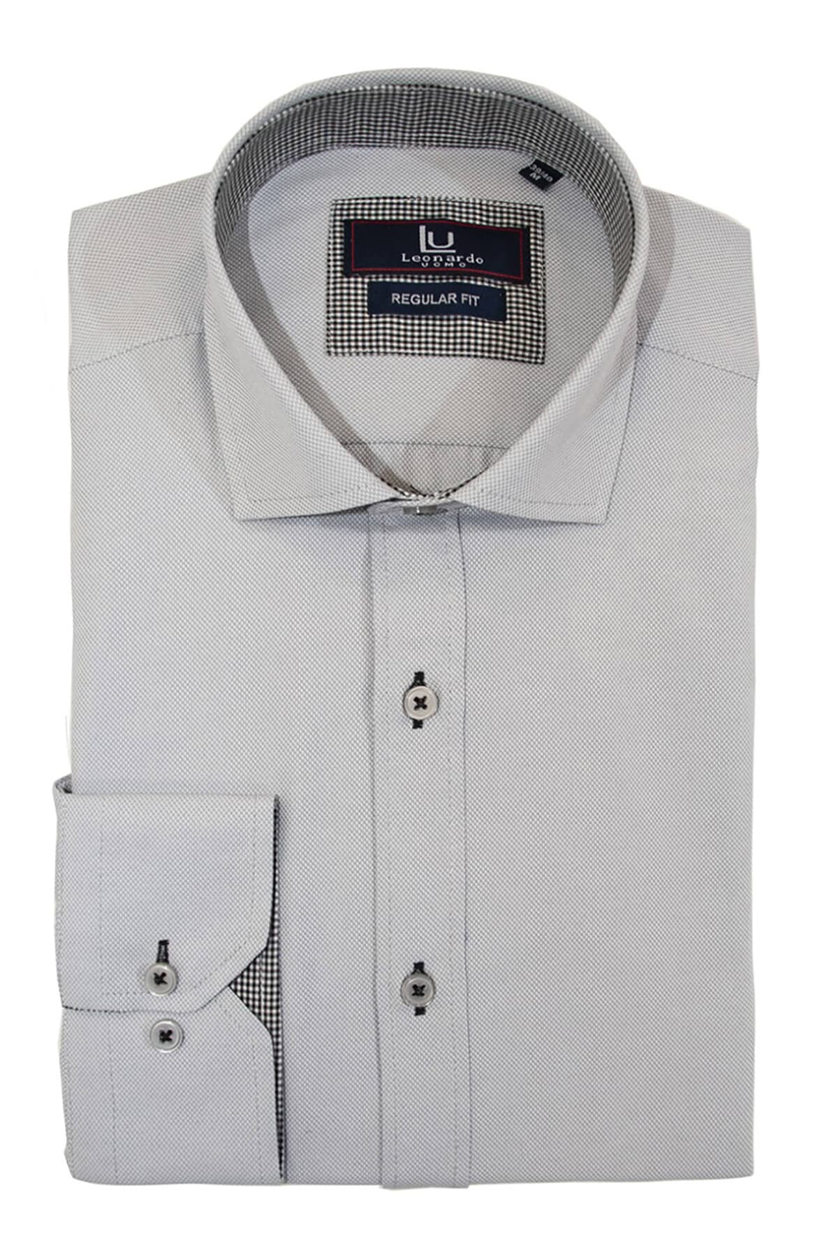 Men's Shirts Leonardo Uomo Gray