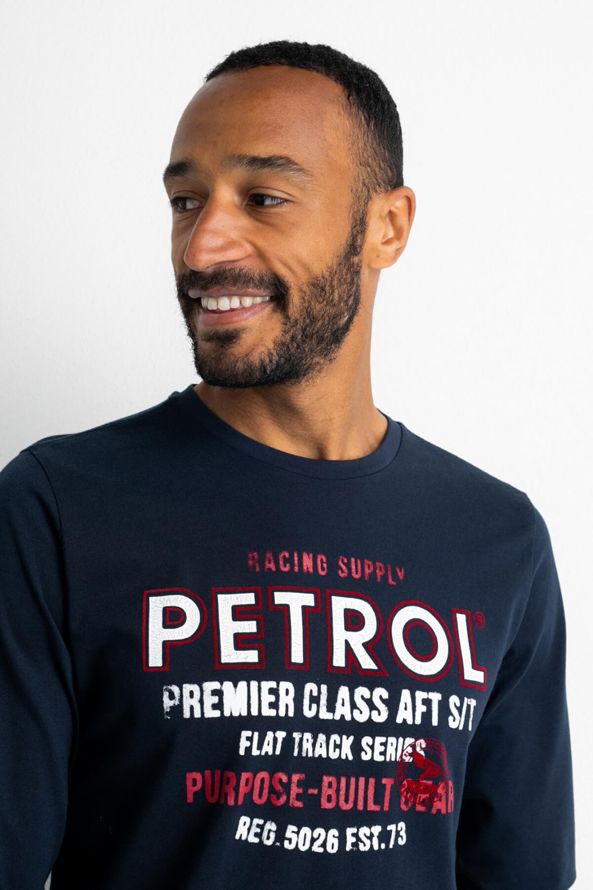 Petrol Industries Μπλούζα Με Artwork - Σκούρο‌‌ μπλε