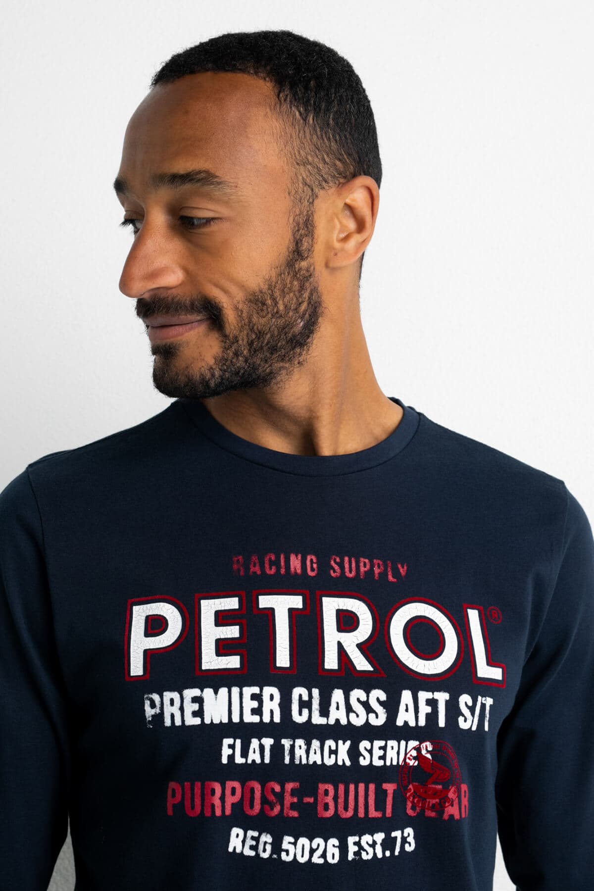 Petrol Industries Μπλούζα Με Artwork - Σκούρο‌‌ μπλε