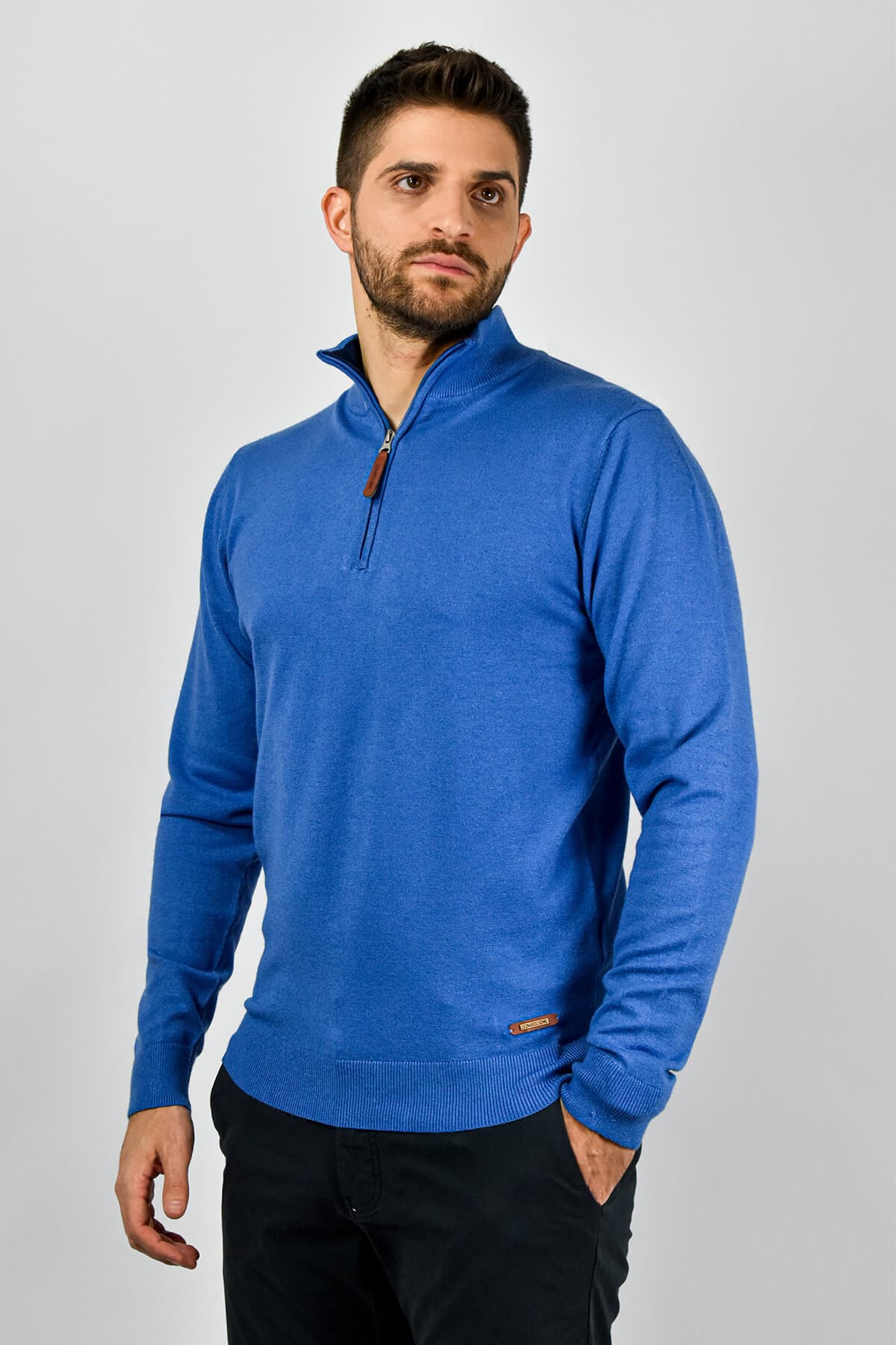 Men's Sweaters Leonardo Uomo Blue