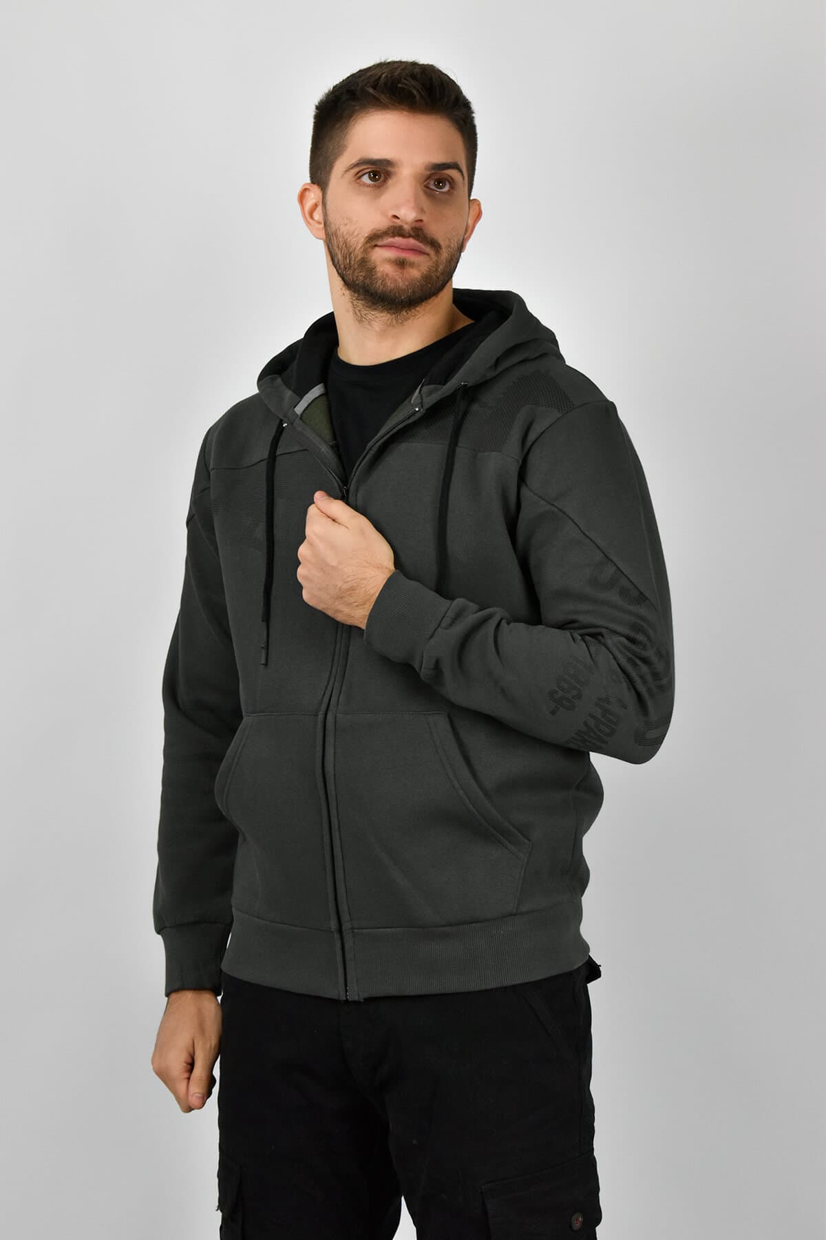 U.S. Grand Polo Φούτερ Ζακέτα Με Κουκούλα