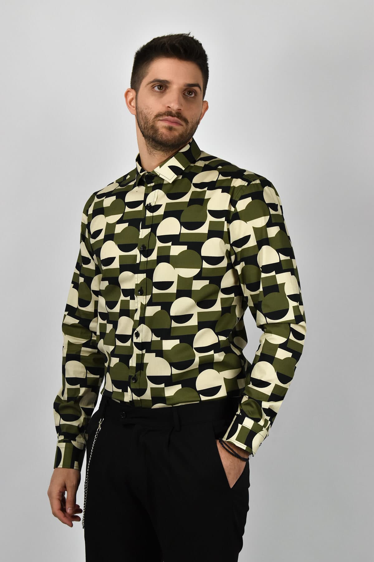 Men's Shirts Makan Green