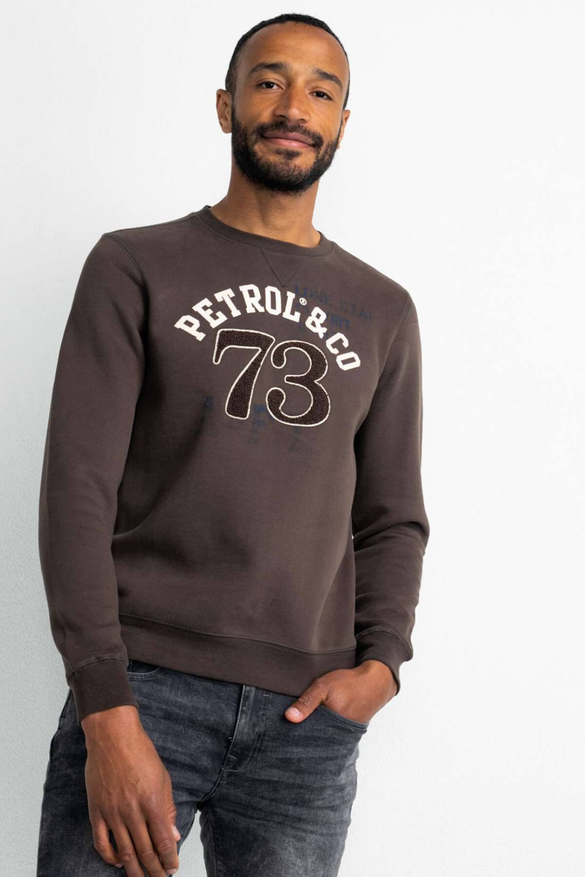 Men's Hoodies & Sweatshirts Petrol Industries Brown