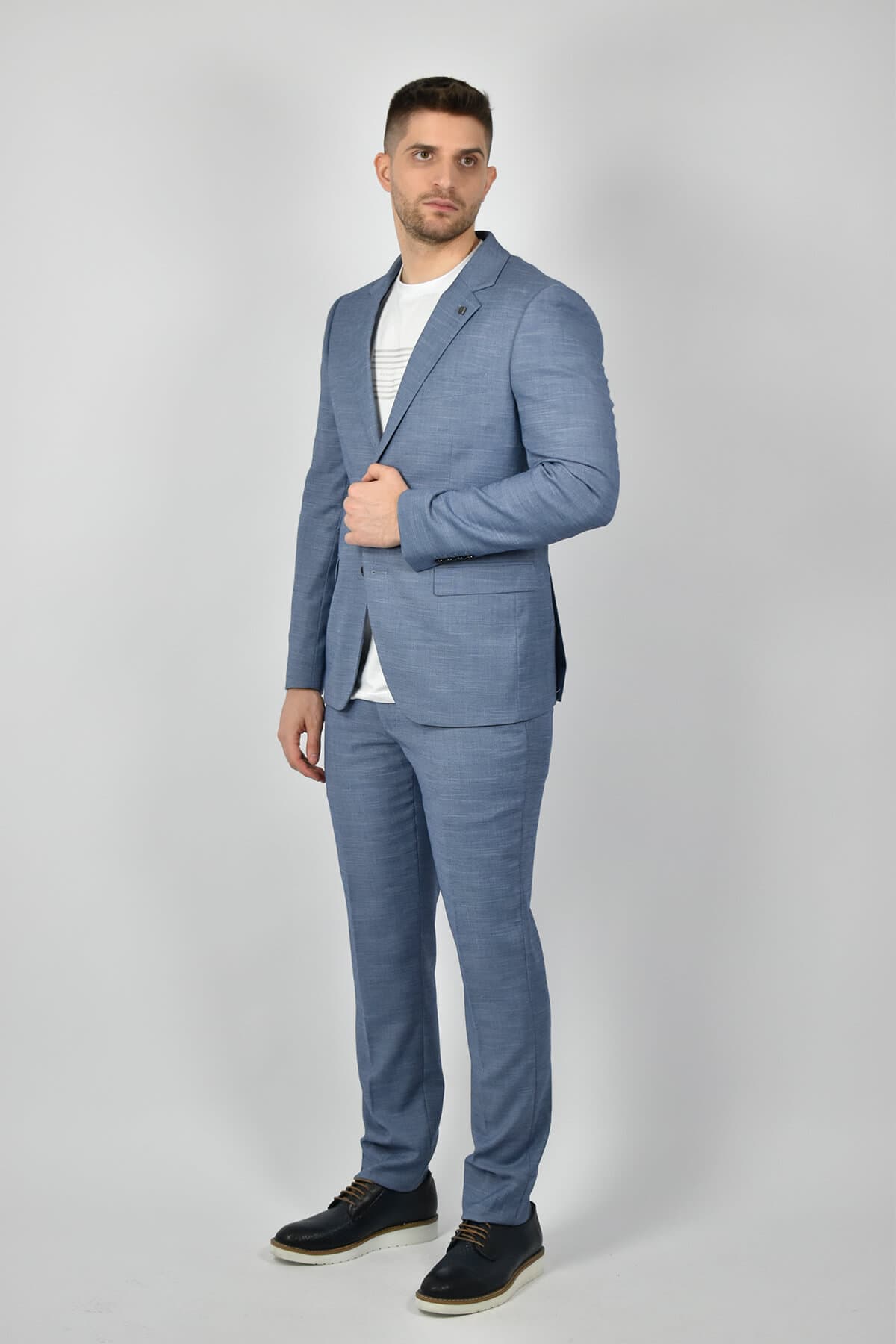 Men's Suits Leonardo Uomo Blue