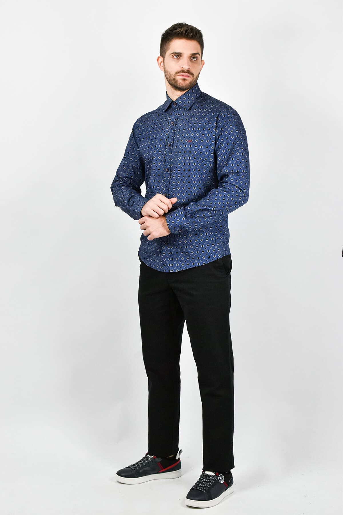 GioS Πουκάμισο Με Μικροσχέδιο