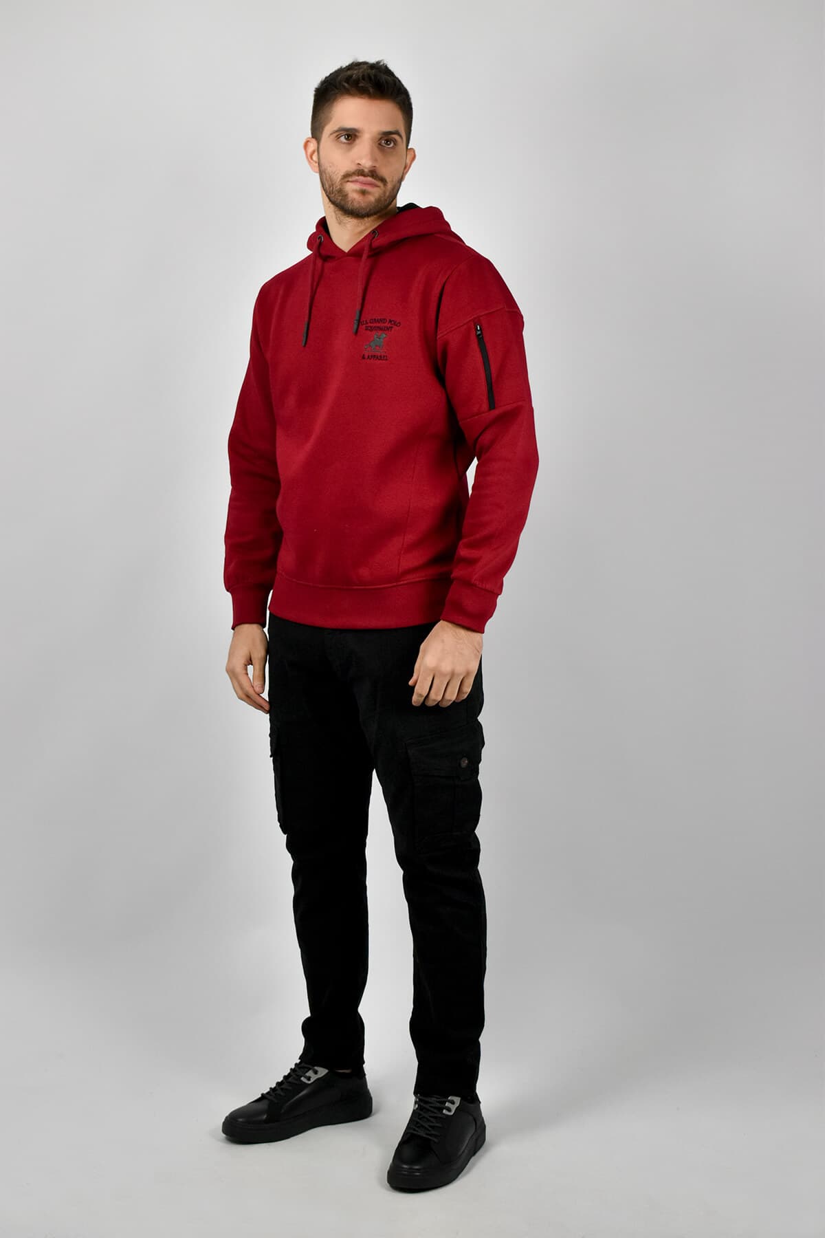 U.S. Grand Polo Φούτερ Μπλούζα Με Κουκούλα