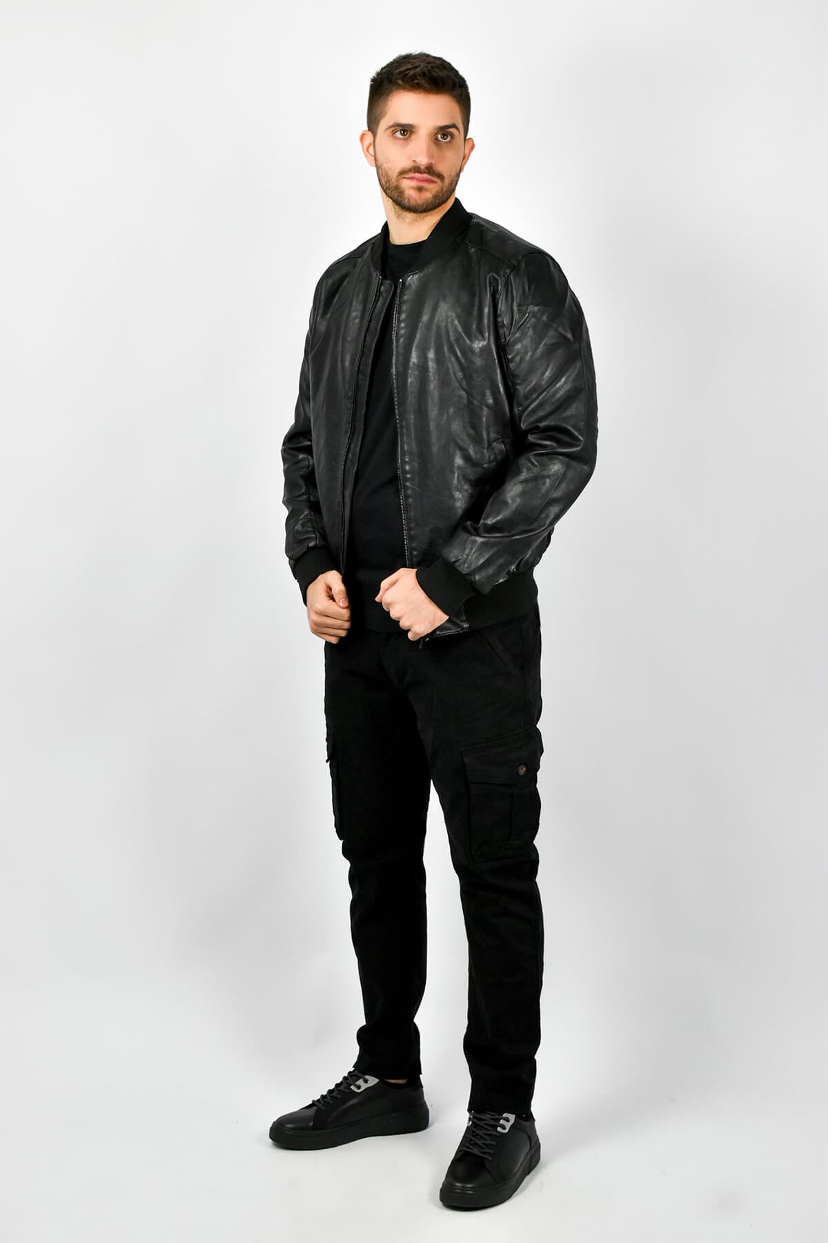 Urbane Fashion Δερμάτινο Μπουφάν