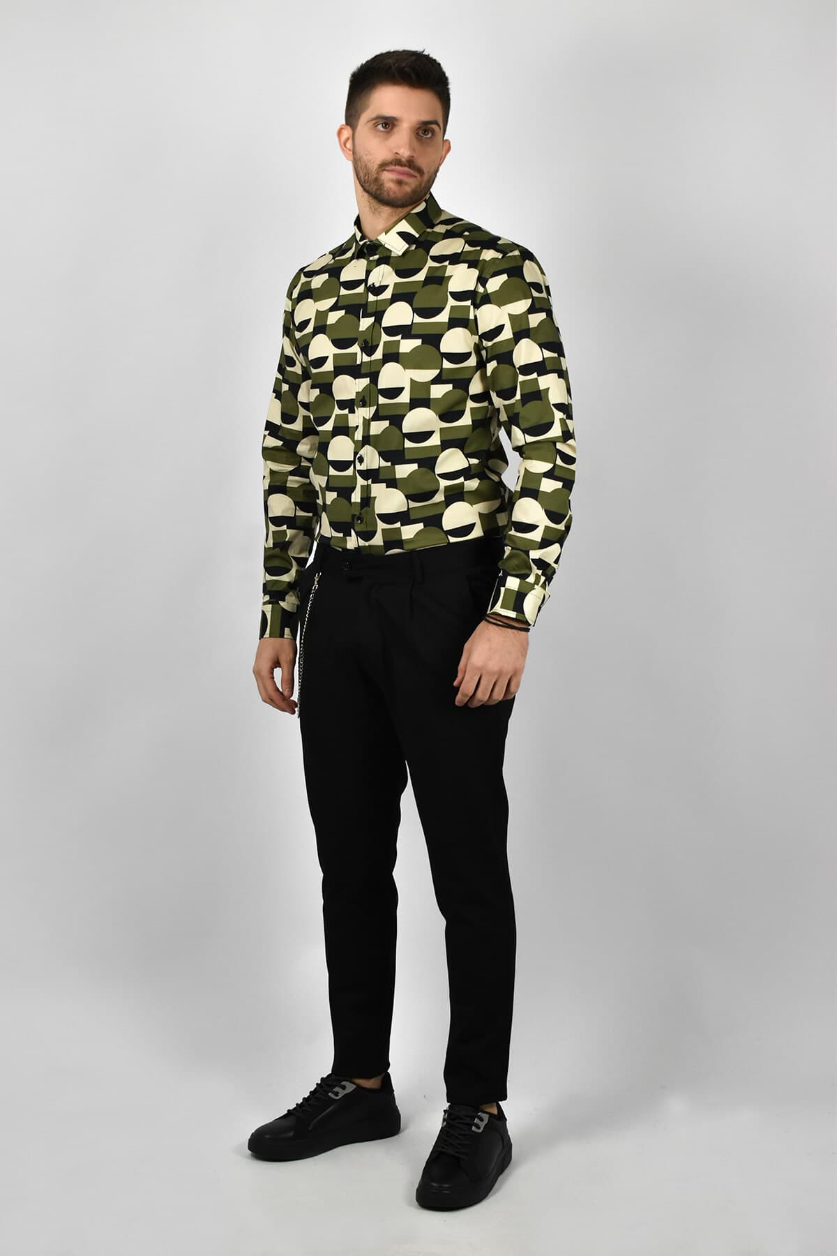 Makan Πουκάμισο Με Σχέδιο Bocio