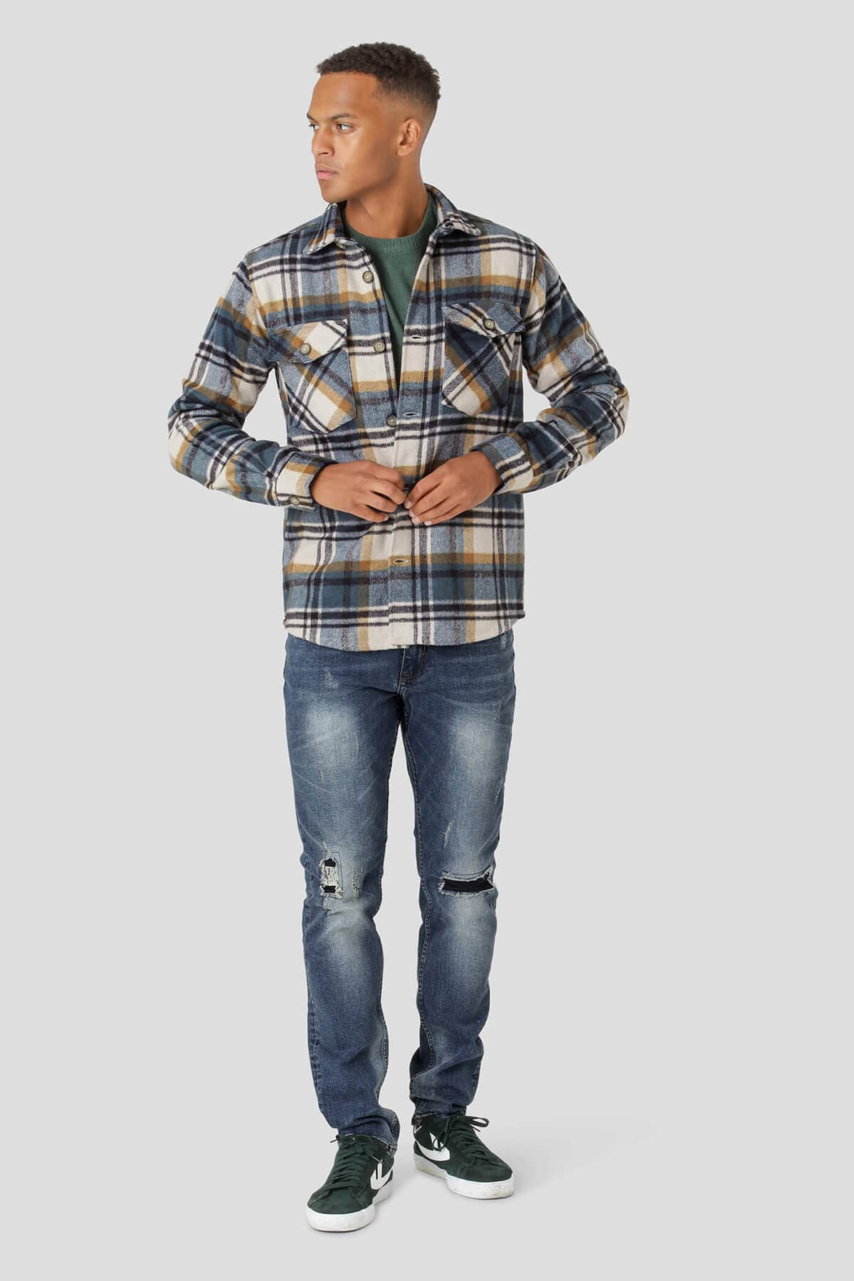Marcus Καρό Overshirt Trace Check