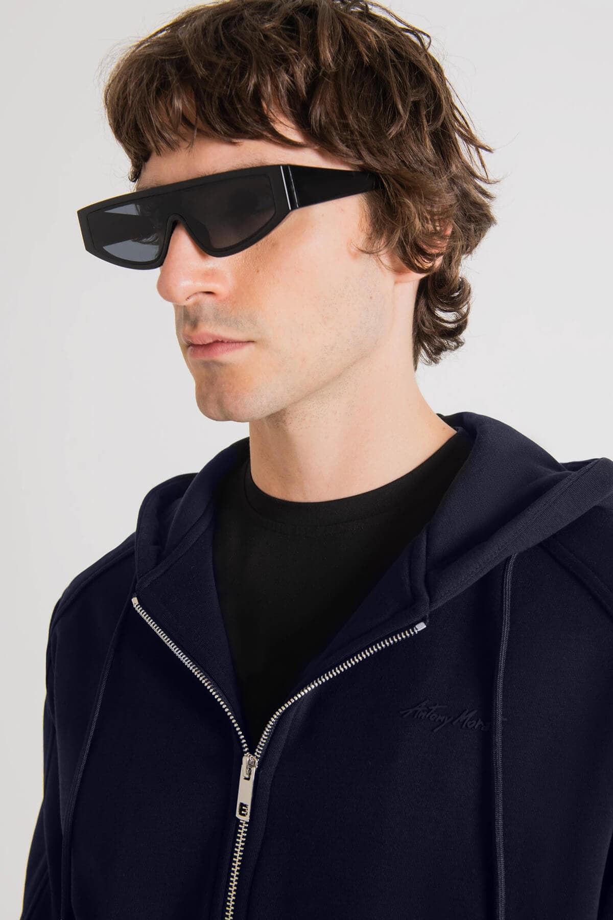 Antony Morato Ζακέτα Φούτερ Με Τυπωμένο Λογότυπο - Σκούρο‌‌ μπλε