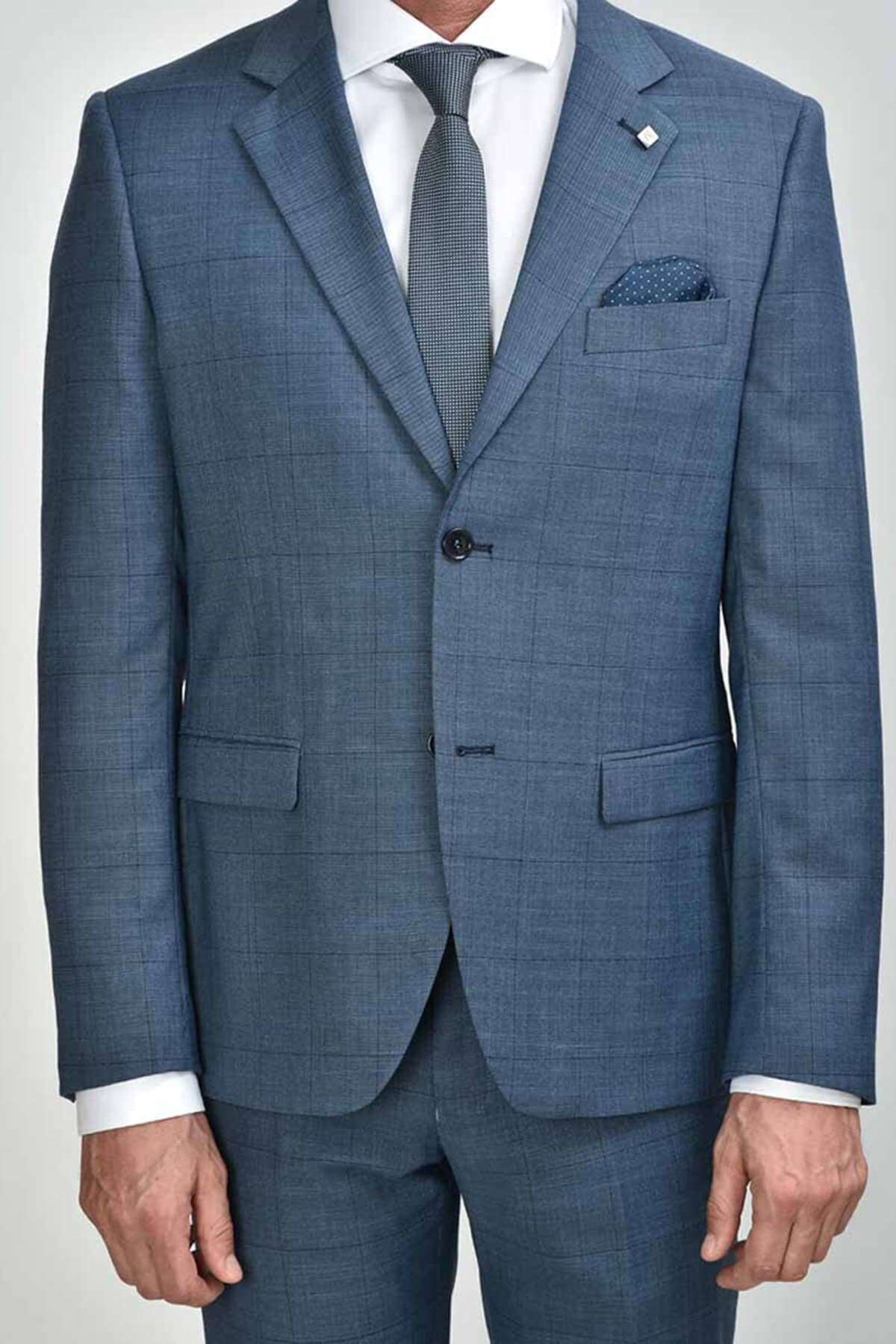 Leonardo Uomo Καρό Κοστούμι