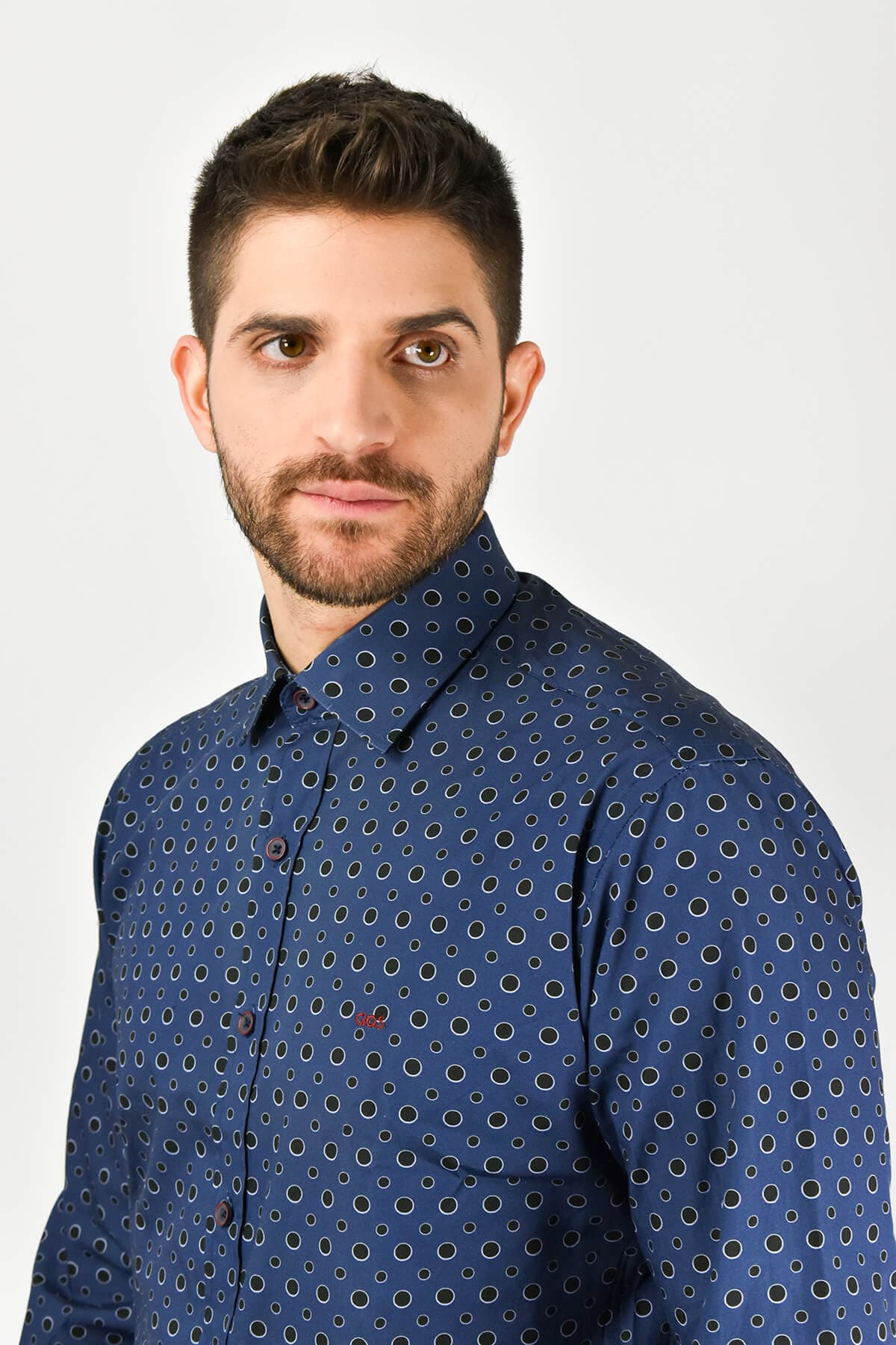 GioS Πουκάμισο Με Μικροσχέδιο