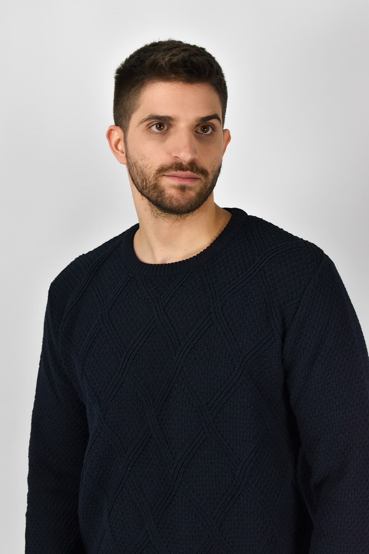 Sportswear Πουλόβερ Με Σχέδιο - Σκούρο‌‌ μπλε - N2202