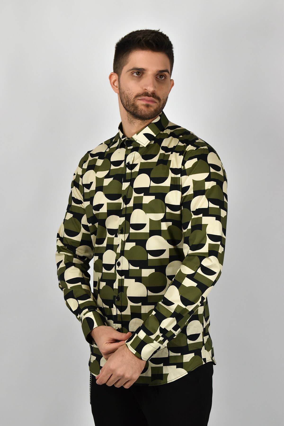 Makan Πουκάμισο Με Σχέδιο Bocio