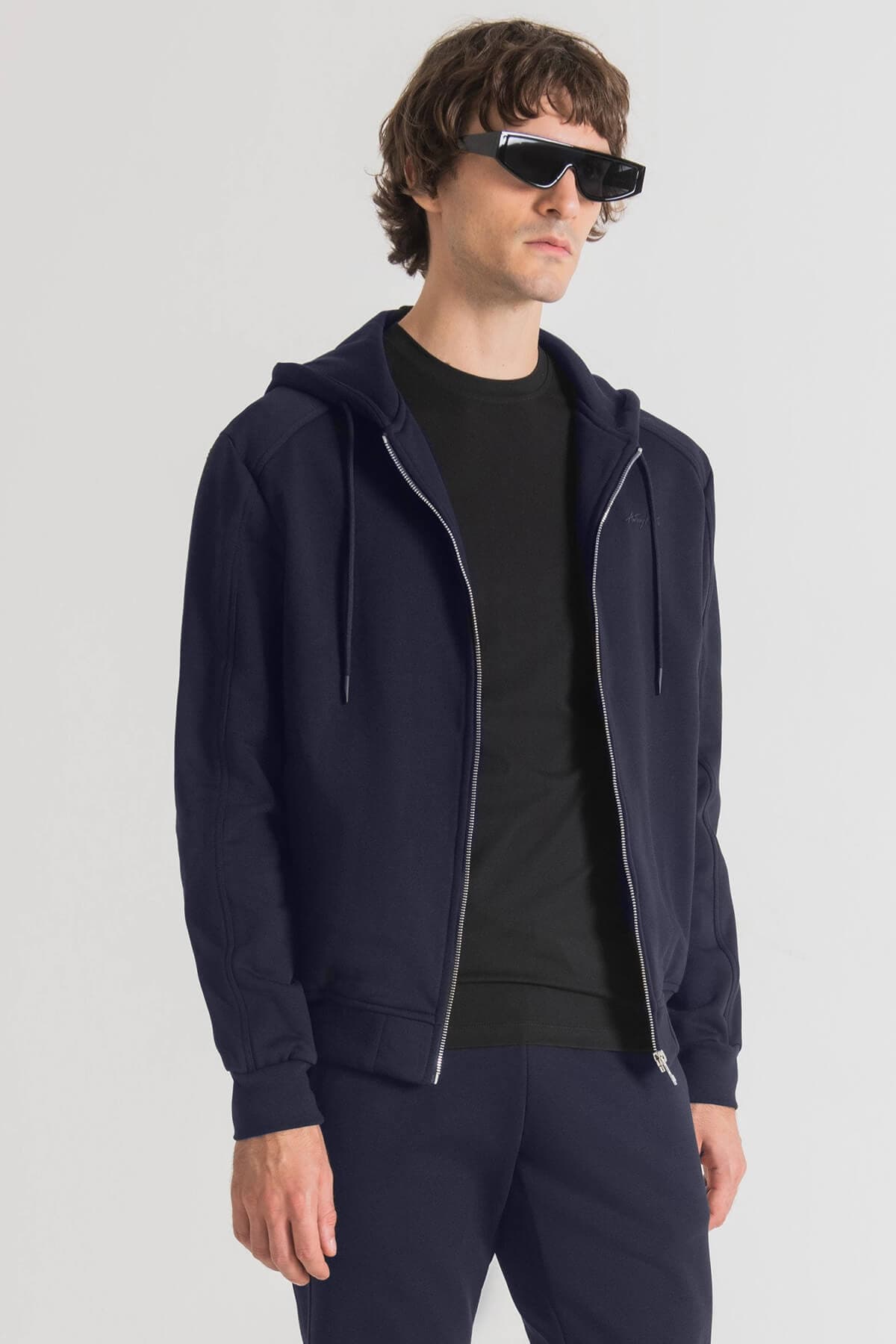 Antony Morato Ζακέτα Φούτερ Με Τυπωμένο Λογότυπο - Σκούρο‌‌ μπλε