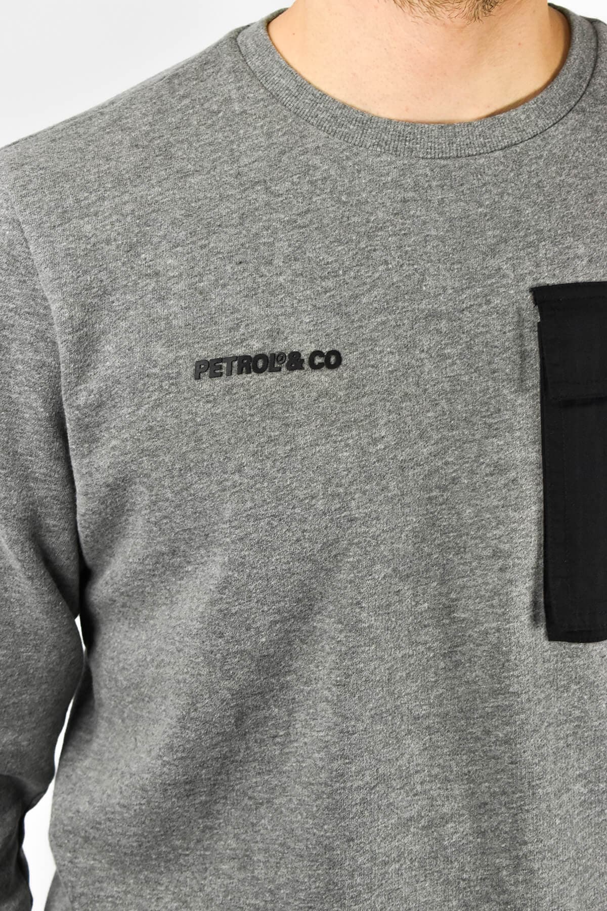 Petrol Industries Μπλούζα Φούτερ Με Τσέπη