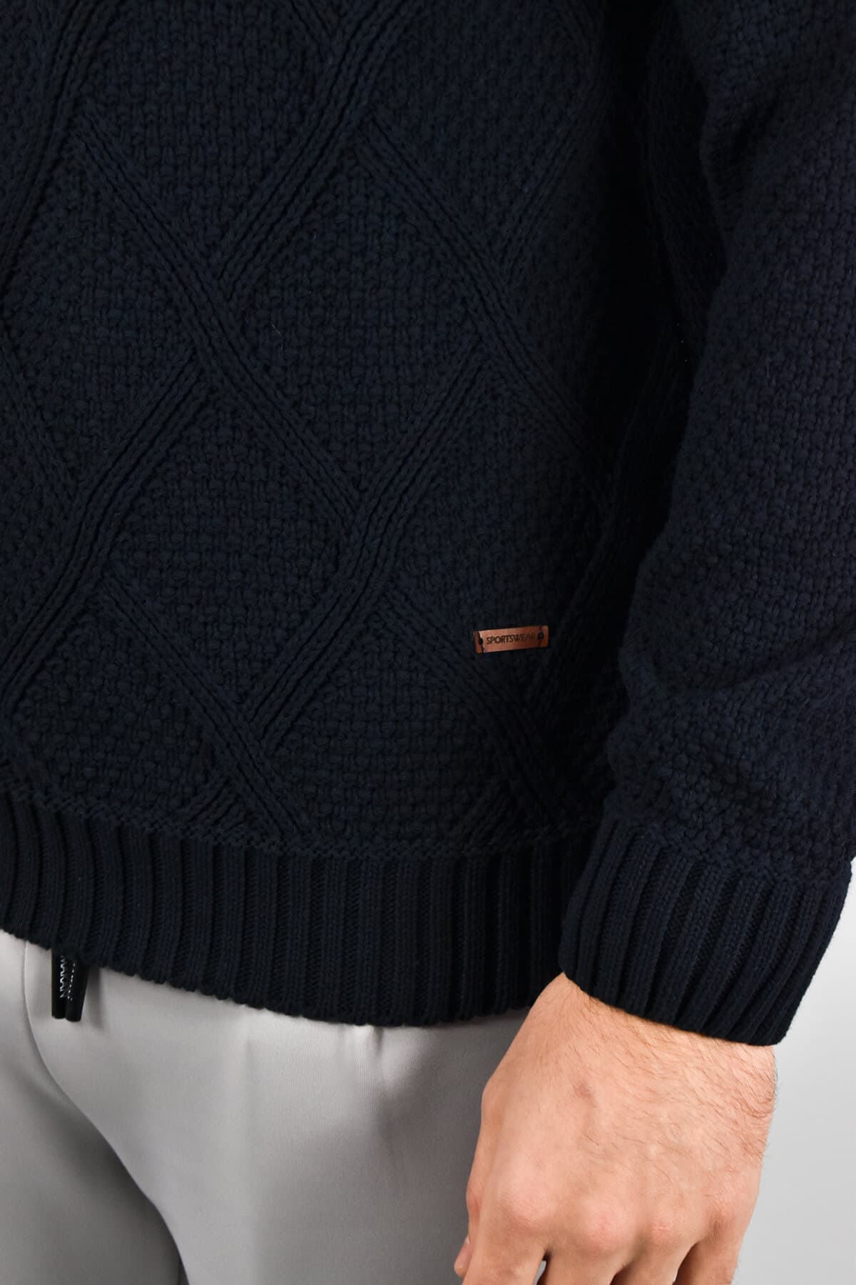Sportswear Πουλόβερ Με Σχέδιο - Σκούρο‌‌ μπλε - N2202