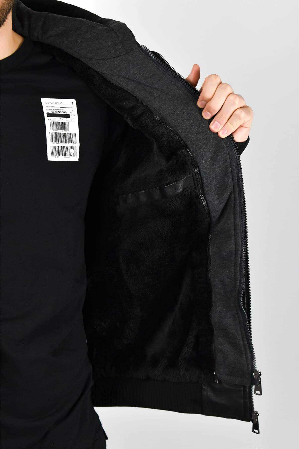 Urbane Fashion Δερμάτινο Μπουφάν Με Επένδυση