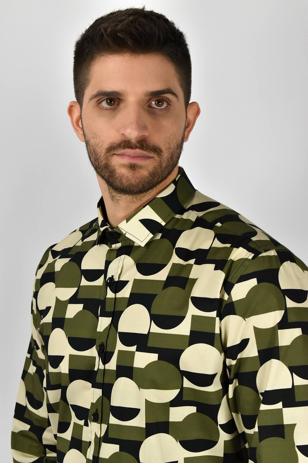 Makan Πουκάμισο Με Σχέδιο Bocio