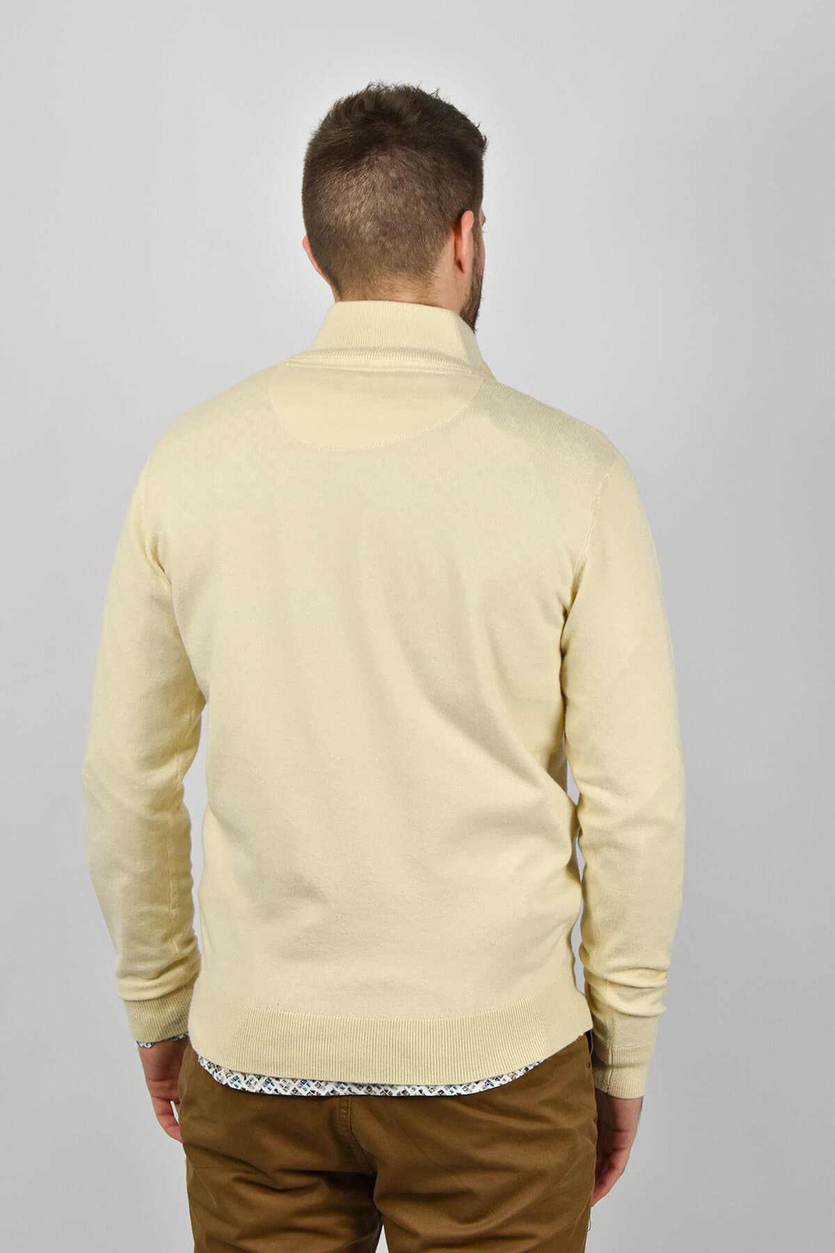 Leonardo Uomo Πουλόβερ Με Φερμουάρ