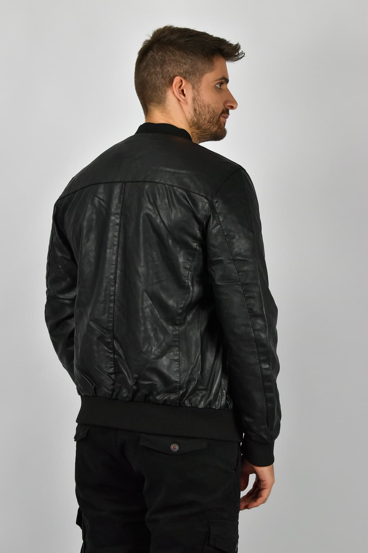 Urbane Fashion Δερμάτινο Μπουφάν