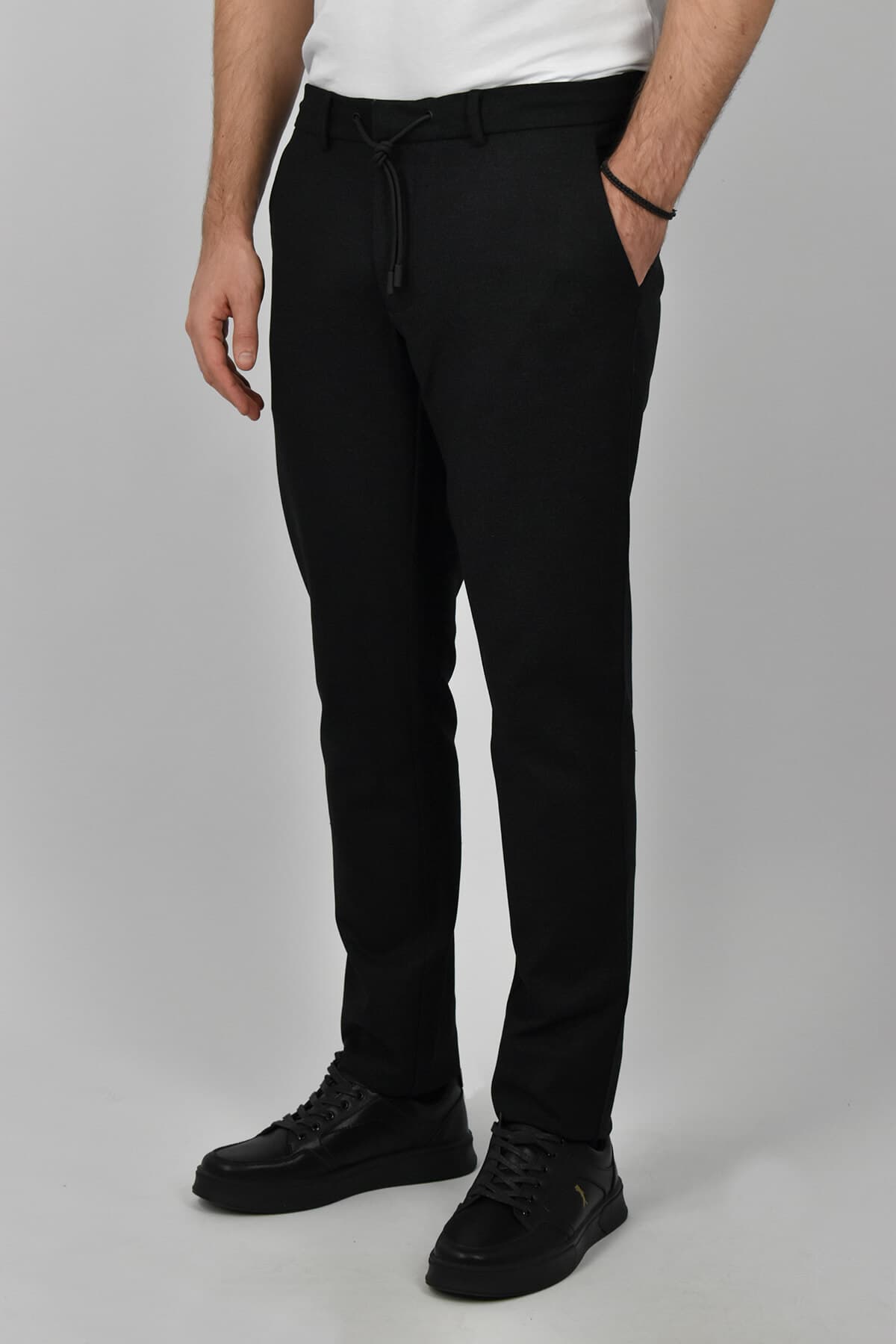 LCDN Παντελόνι Chinos Young Bastian - Μαύρο - Duglas K3