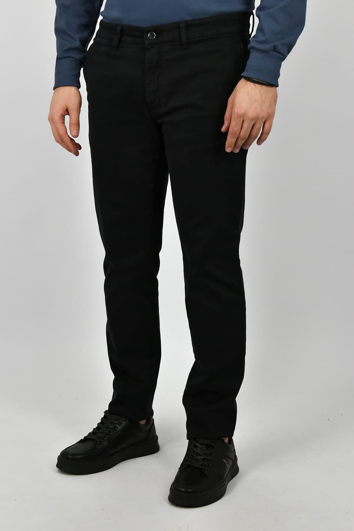 LCDN Παντελόνι Chinos Young Ker - Μαύρο - BOES 81