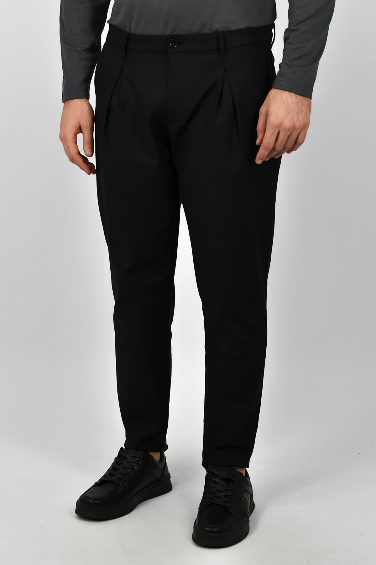 Makan Παντελόνι Chinos Με Πιέτα Juzepe