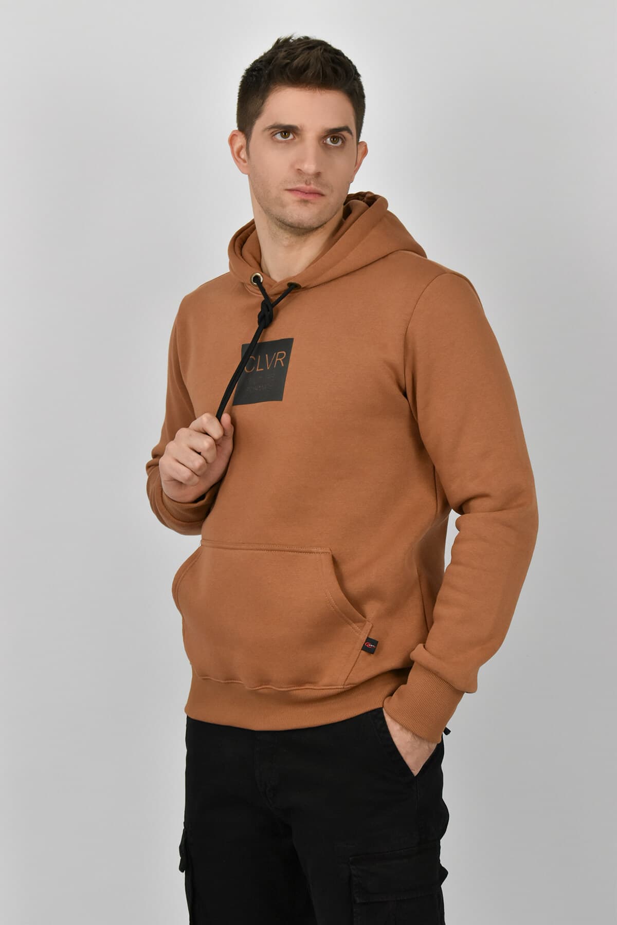 Clever Μπλούζα Φούτερ Με Κουκούλα