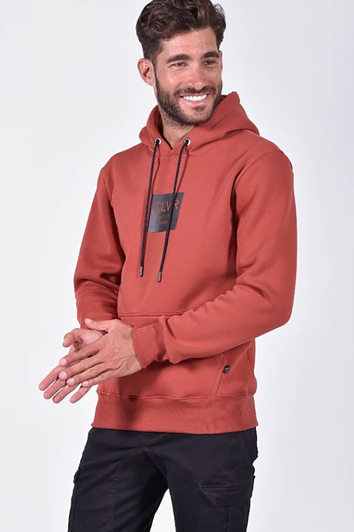 Clever Μπλούζα Φούτερ Με Κουκούλα