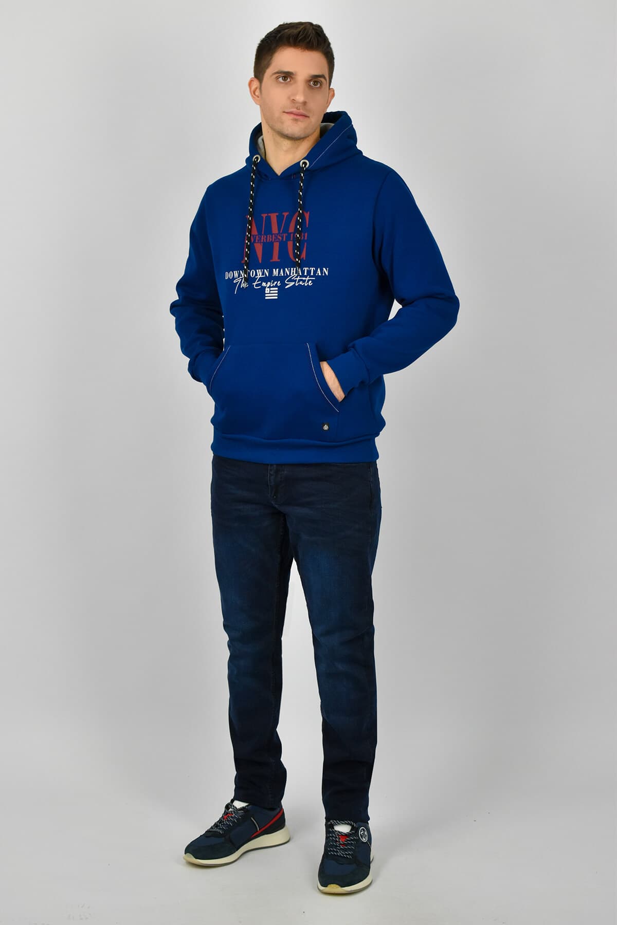 Everbest Μπλούζα Φούτερ Με Κουκούλα NYC