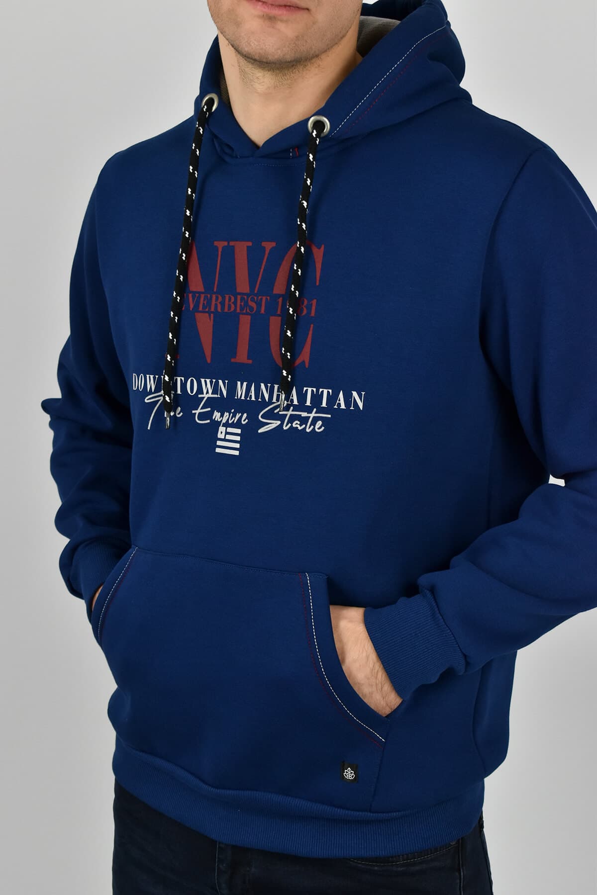 Everbest Μπλούζα Φούτερ Με Κουκούλα NYC