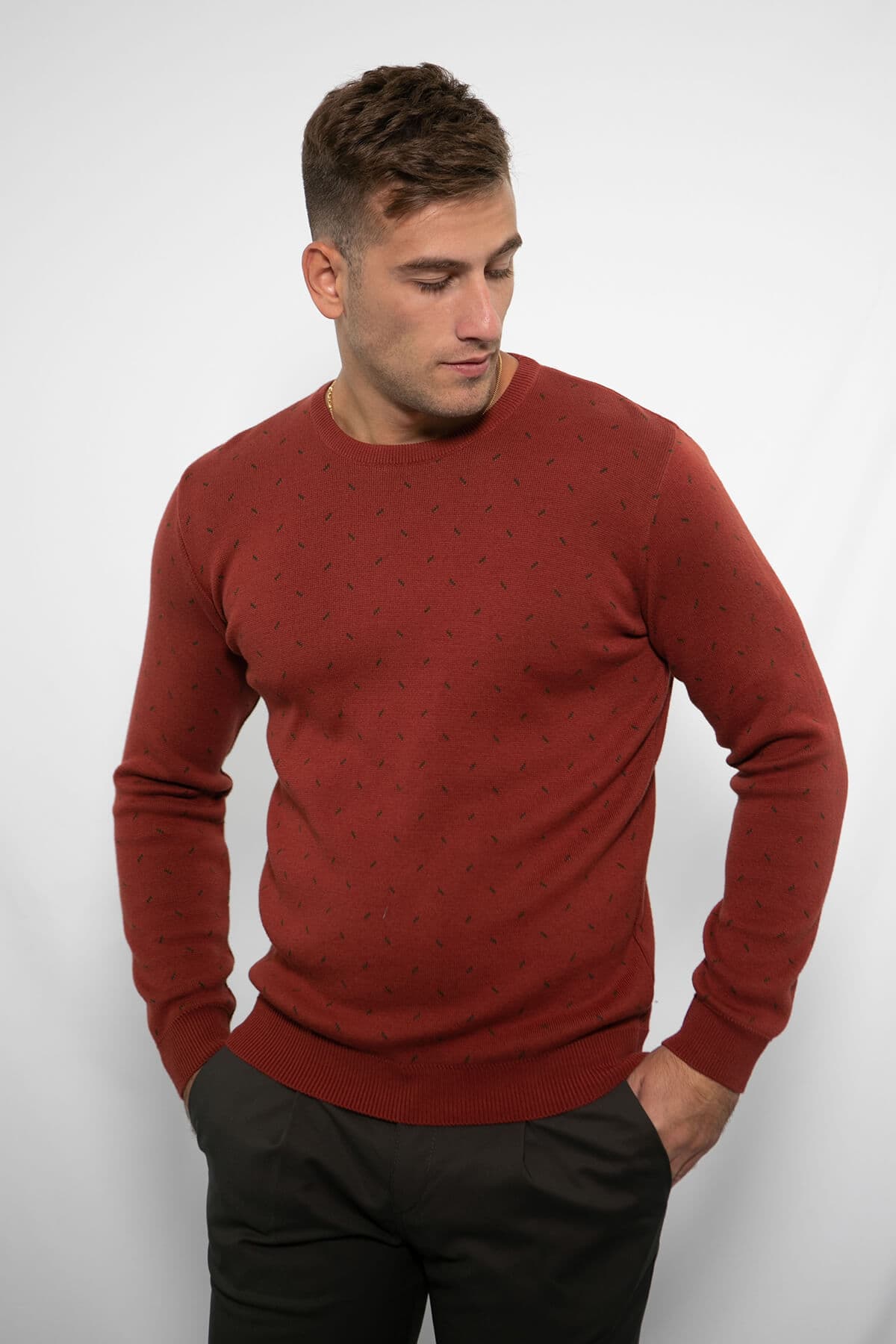 Side Effect Πουλόβερ Ζακάρ Με Ανάγλυφο Σχέδιο