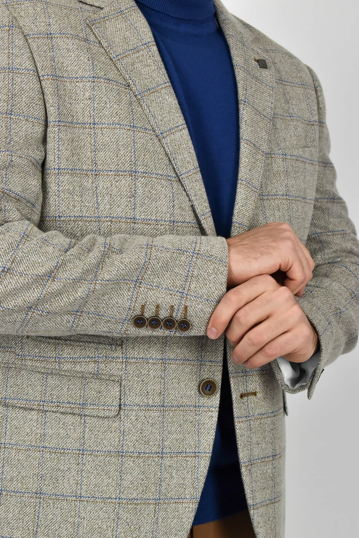 Leonardo Uomo Σακάκι Καρό